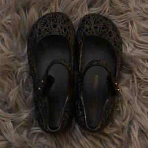 Black Zig Zag Mini Melissas size 10